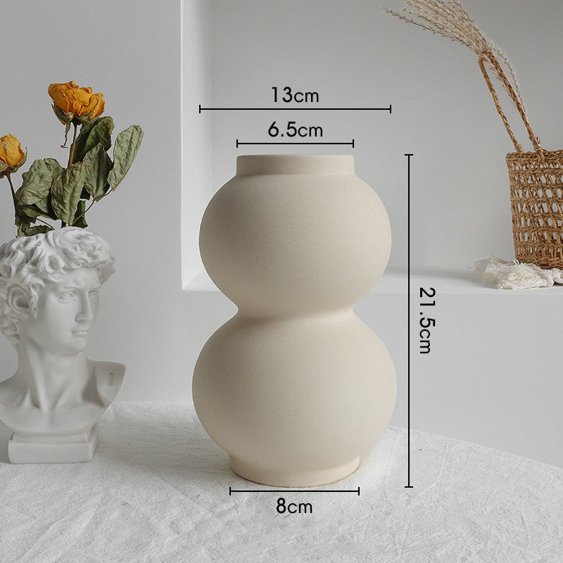 Ceramic Dry Flower Arrangement Home Display Art Vases