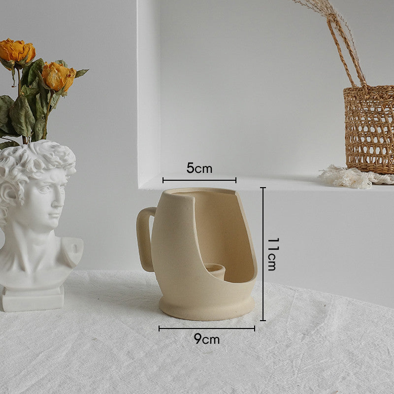 Ceramic Dry Flower Arrangement Home Display Art Vases