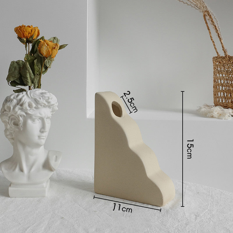 Ceramic Dry Flower Arrangement Home Display Art Vases