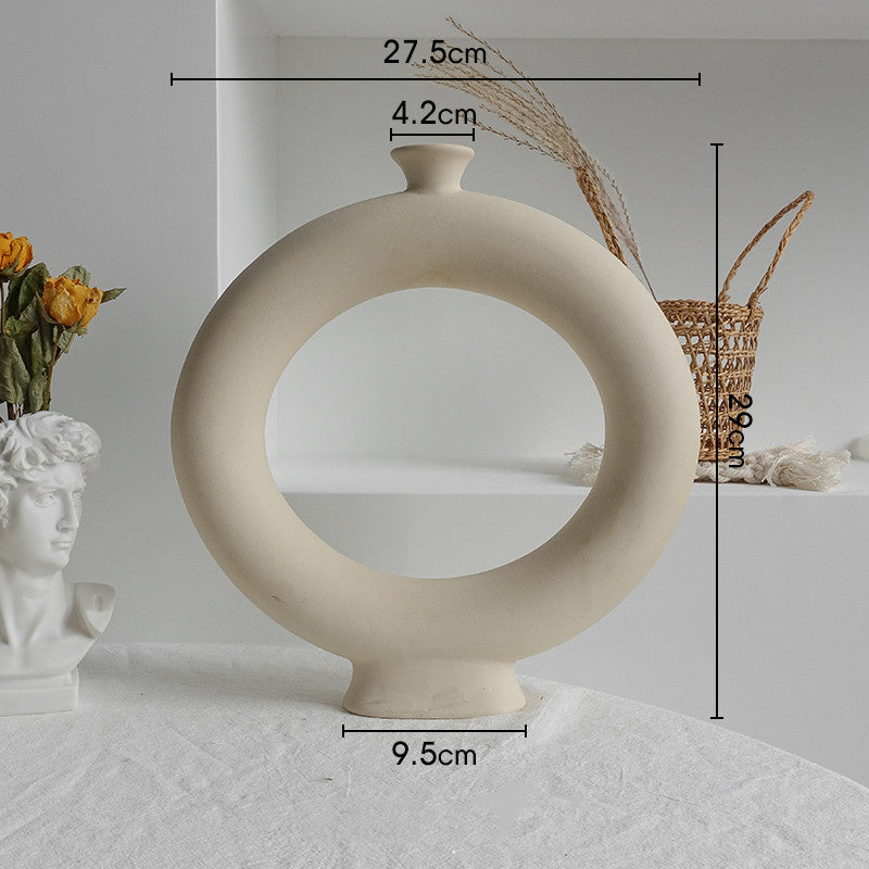 Ceramic Dry Flower Arrangement Home Display Art Vases